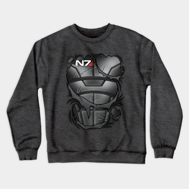 N7 Armor Crewneck Sweatshirt by Cattoc_C